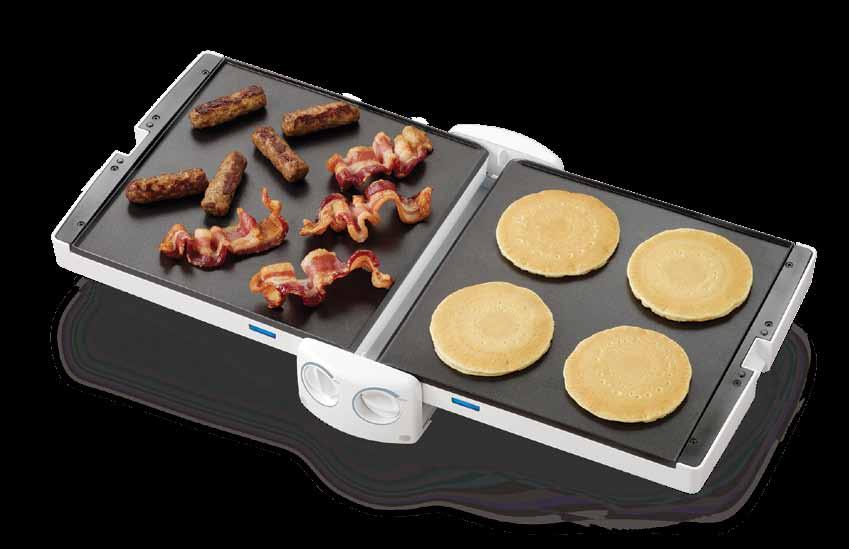 NGD200 Nonstick Griddle with Warming Drawer Cook, warm and serve foods with this electric griddle.