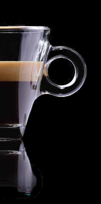 line The external transparent coffee