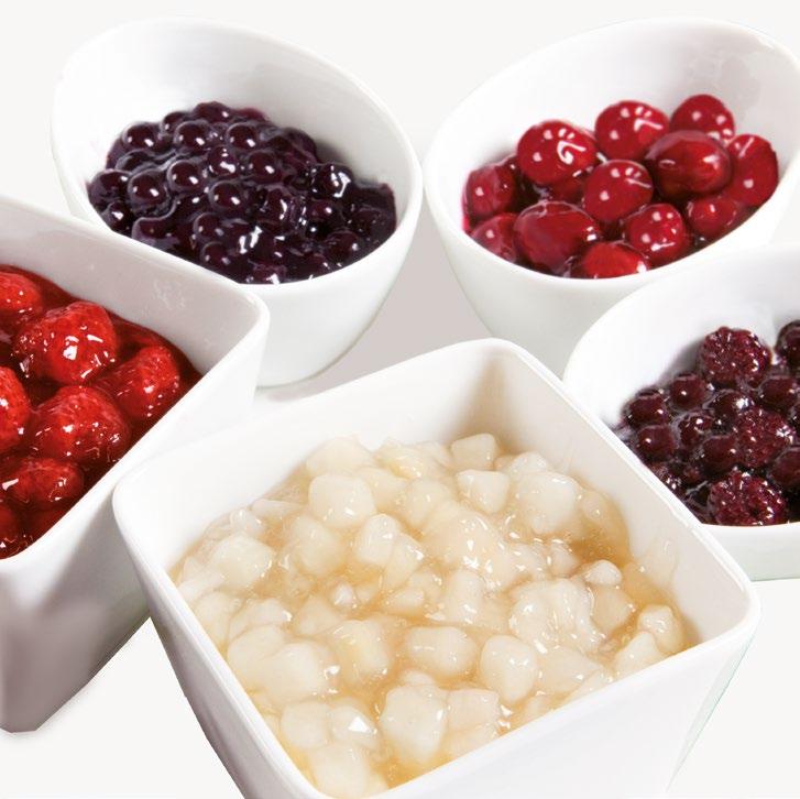 The versatility of use, the possibility of making recipes on request of the customers, make the fruit filling an ideal product for any production needs.