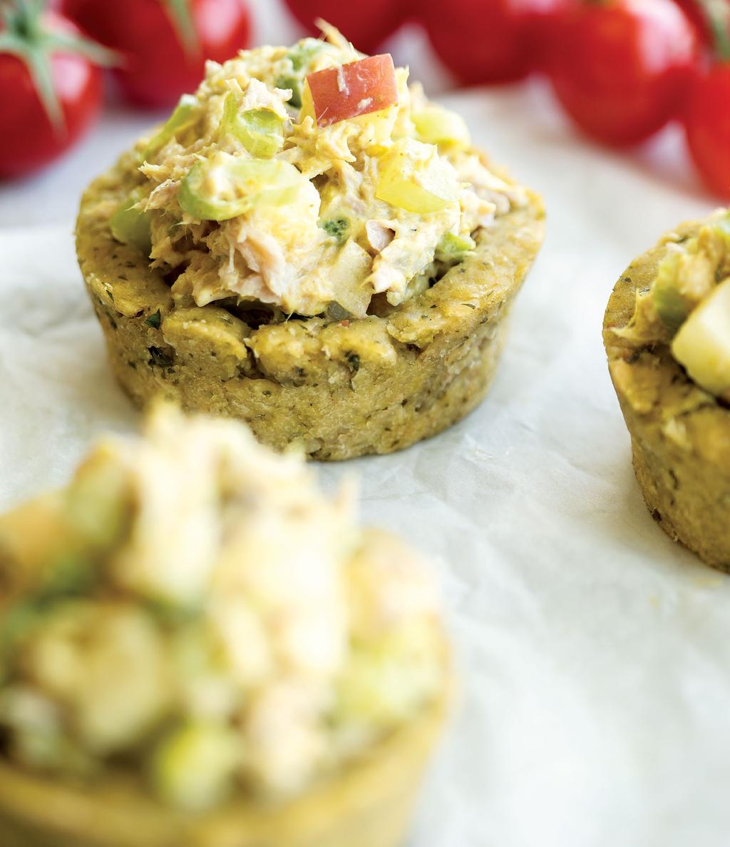 Tuna Salad Bean Cups SERVES 6 Why settle for the same old tuna salad sandwich when serving the salad in bean cups adds fun back into lunch?