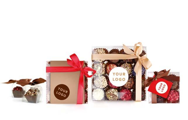 TRUFFLE SELECTION IN A TRANSPARENT GIFT BAG TRUFFLE SELECTION IN A TRANSPARENT GIFT BOX Gift set sizes available: any amount of truffles from 1-9 in a gift bag Combine your selection of truffles from