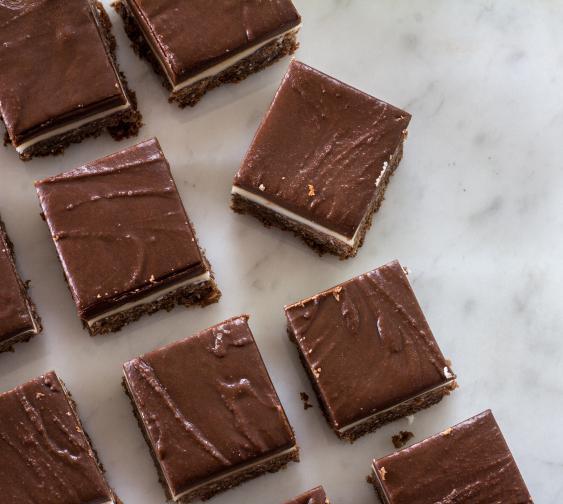 Healthy Peppermint Slice Serves: 20 Prep Time: 30 mins This is a delicious take on an old favourite, except without all the guilt! Enjoy a piece every now and then with your cuppa.