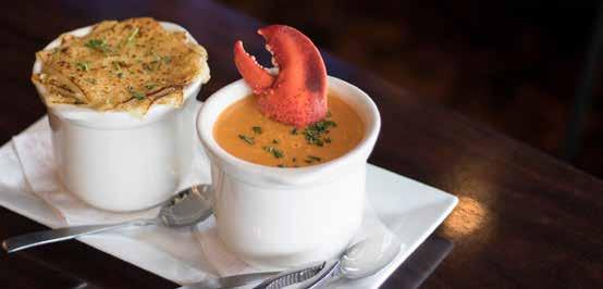 Monster French Onion Soup TM & Lobster Bisque SOUPS MONSTER FRENCH ONION TM 6.49 NEW ENGLAND CLAM CHOWDER 3.99 ROTATING SOUP 3.99 LOBSTER BISQUE 9.