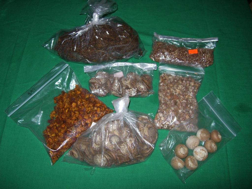 Figure 5: Samples of hand-packaged betel nut products purchased in King County, Washington.