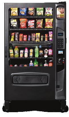 40 Select (5W Dual Zone) Executive Series Refrigerated Snack & Cold Drink Combination Food & Cold Drink Vends refrigerated snacks and beverages Movable barrier tray allows you to