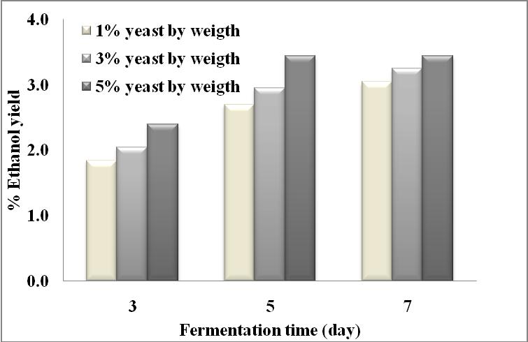 2 Ethanol concentrations at various ratios of yeast to juice and fermentation time Conclusions Fig.
