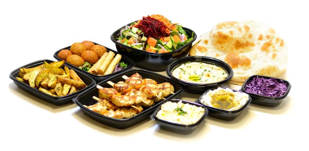 BRING SIGNATURE DIPS TO YOUR TABLE MAINS SALADS Our signature dips are made in house using traditional recipes with great care for freshness and flavour, guaranteed to complement your meal.