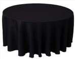 00 Full Length Table Linen Black,