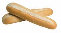 Item 281 6/30 oz Sandwich Roll individually wrapped, Item 4571 48/3 oz 12 White Sub Item 4585 42/7.