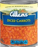 .. % Allens Small Sliced Carrots.