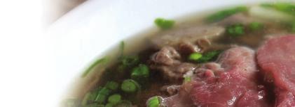 Combination Vietnamese Beef Noodles Soup Fresh Rice Noodles with Round Eye Steak, Well-done Brisket,