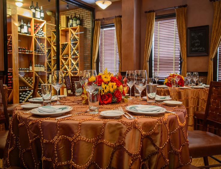 Accommodates up to 50 guests. Times Square Room An antique-filled room with hardwood floors and great views of the Las Vegas Strip. Accommodates up to 100 guests.