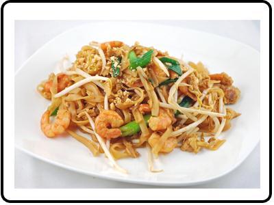 Wok-Fried Noodles (Wok-fried with beansprout, bok choy, carrot, shallots) Vegetables & Tofu $13.50 Chicken OR Beef OR Pork $16.00 King Prawns OR Seafood $18.00 57.