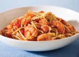 topped with sliced tomato, golden bread crumbs and parmesan cheese 68 72 Fettuccine Provencale MF Oven roasted Italian style vegetables mixed through fettuccine then lightly flavoured with an