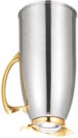 INSULATED COFFEE POURERS FOAM INSULATED. LINED. FEATURES A MIRROR FINISH WITH A OR GOLD HANDLE.