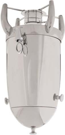 CM-1602 100 CUP $179 25 EA. INSULATED BEVERAGE DISPENSER (18/10 ) BRUSHED 18/10 STEEL BODY WITH BLACK ACCENTS.