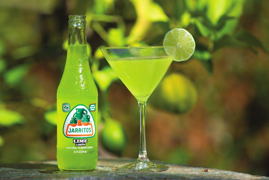 FIRE & LIME 1½ oz Jalapeño Tequila ½ oz Agave Nectar ½ oz Lime Juice Jarritos Lime Add the Tequila, agave nectar, lime juice and