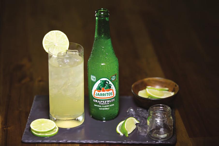 VODKA PALOMA 1½ oz Vodka Jarritos Grapefruit Ice Add a lime Fill glass with ice and pour in