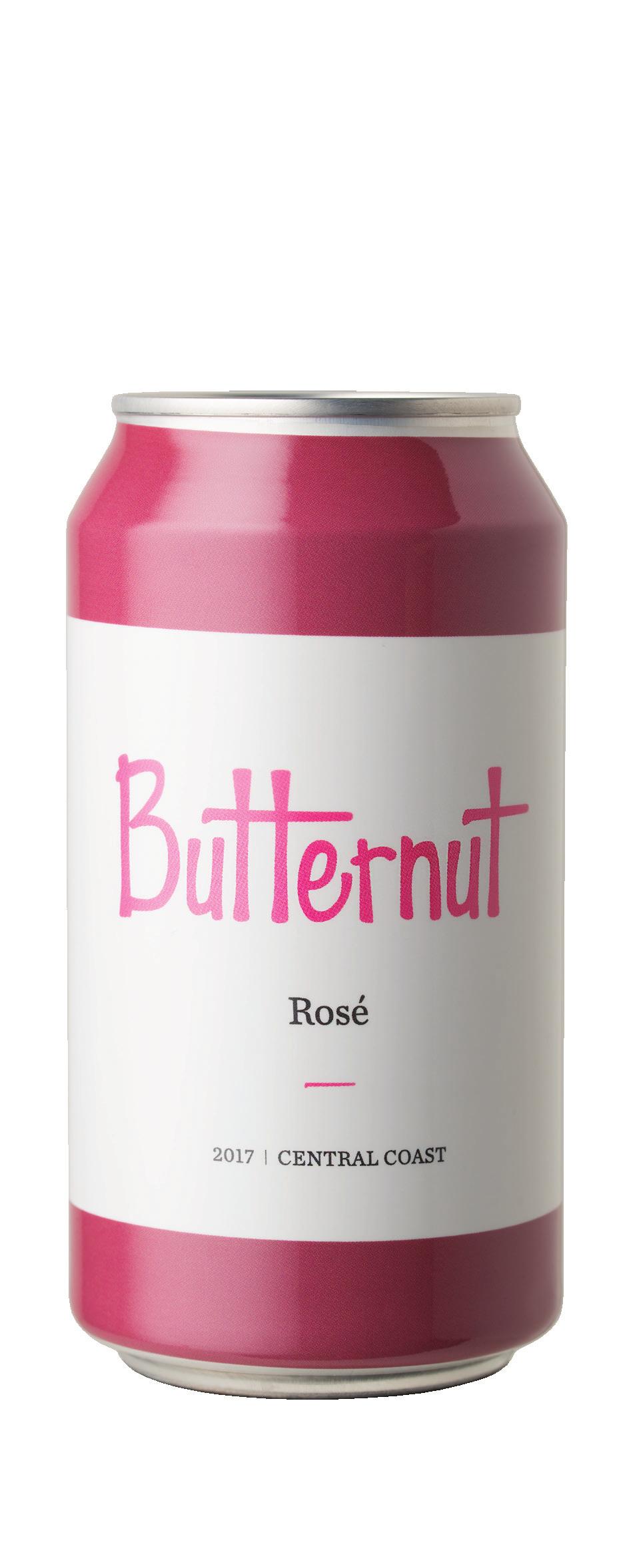 Butternut Rose Can Appellation: Central Coast Released December 2017 Can: 375mls Case: 24 cans equals 9L Target Consumer: Butternut Rose in a can appeals to