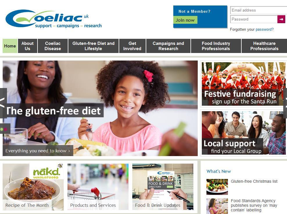 About Coeliac UK Leading Charity for people with coeliac disease