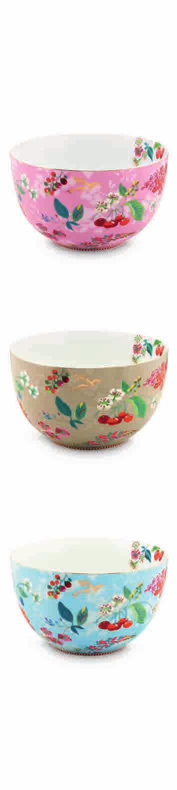 51.011.010 Egg Cup Lovely Branches Pink 6/48 51.003.092 Bowl Bloomingtails Pink Ø 9,5 cm - 6/48 51.003.089 Bowl Cherry Pink Ø 12 cm - 6/36 51.003.007 Bowl Early Bird Pink Ø 15 cm - 6/24 51.003.086 Bowl Rose Pink Ø 18 cm - 2/12 51.