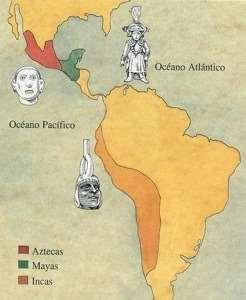 CIVILIZATIONS OF CENTRAL & SOUTH AMERICA FOR MORE THAN 1100 YEARS (CIRCA 400-1550 AD), THREE SEPARATE, BUT