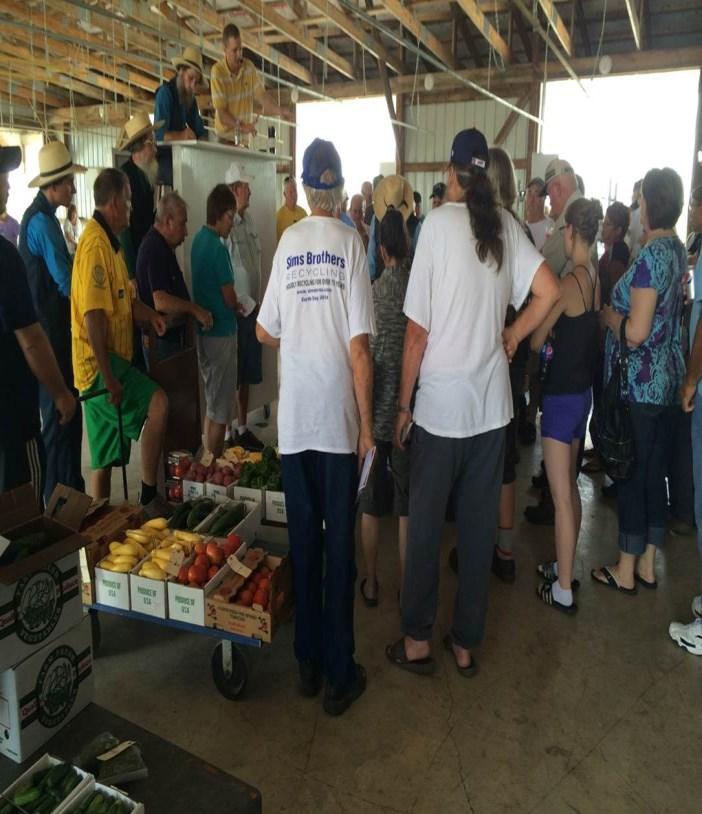 We have had up to a quarter of an inch of rain in the past week. The Scioto Valley Produce Auction near Mt. Victory had a variety of fruits and vegetables for sale this week.