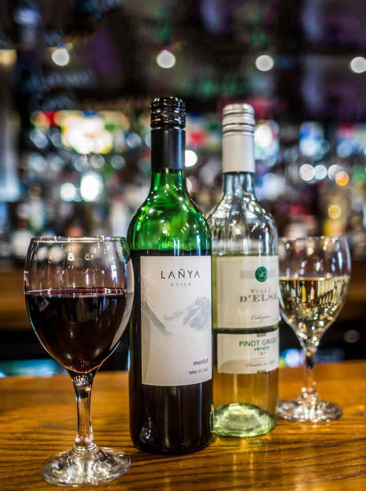 Wine Section We have a selection of wines available by the glass (125ml, 175ml & 250ml)