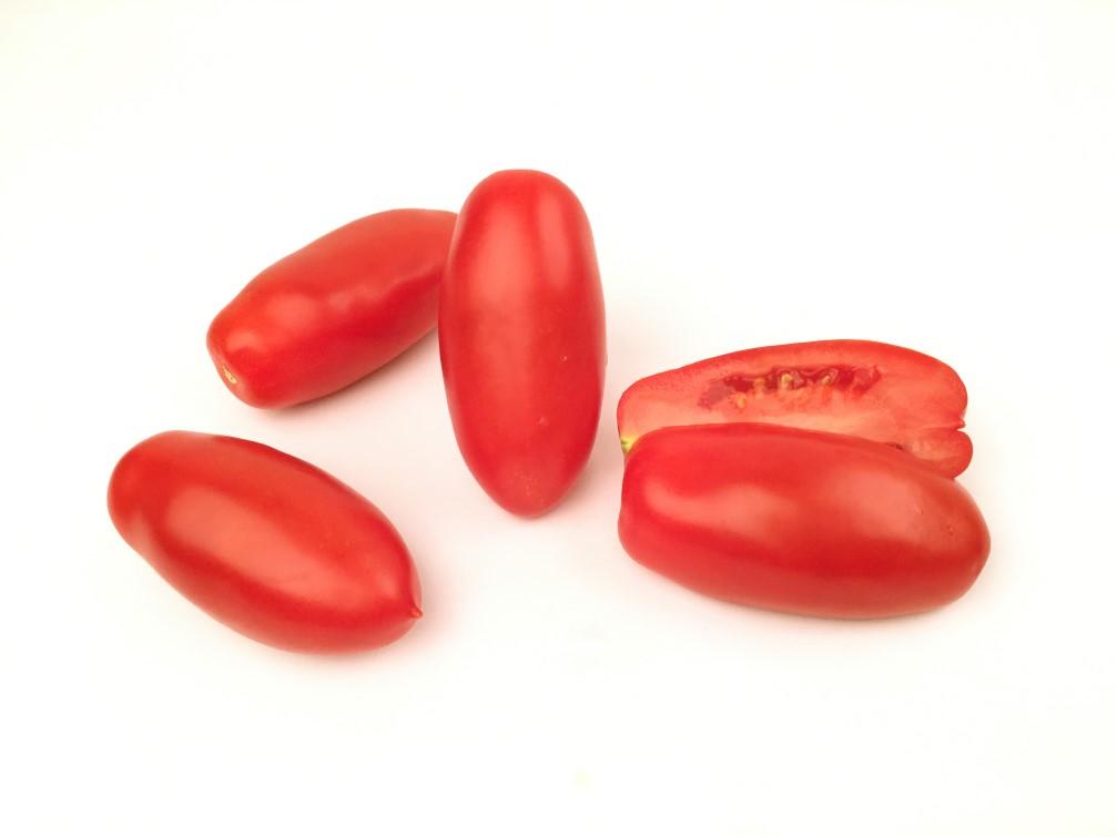 Specialty 70-150 g HTL1504439 F1 Hybrid tomato Elongated plum tomato, San Marzano type Pruning 5-6 fruits per cluster 60 90 gram HR:
