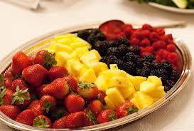 Samplers: Fresh Fruit Platter Selection of Seasonal sliced fresh fruit. $3.25 per person Cheese and Fruit Platter $4.