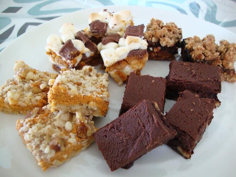 Sweets: Assorted Gourmet Dessert Squares $1.50 per person Gourmet assortment of dessert squares, including Nanaimo bars, brownies, lemon or butter tart squares, date squares and mini cream puffs.