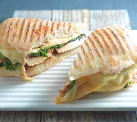25 21p each Soft panini topped with brown linseed and