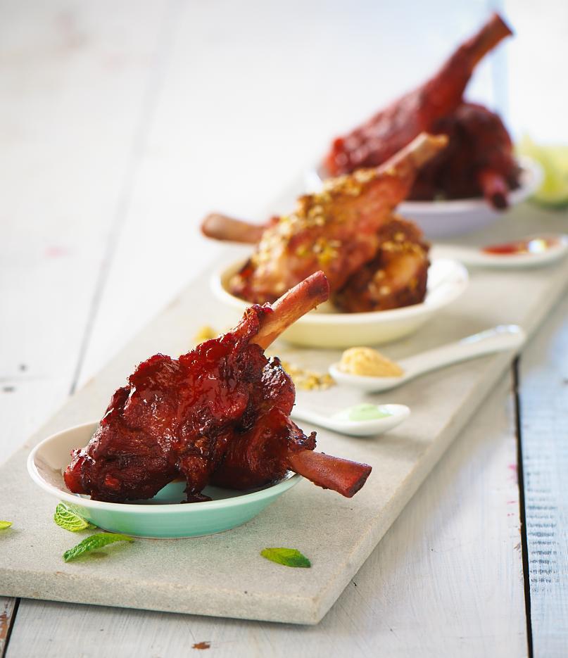 Ready Roasted - Peking Duck Shanks Luv-a-Duck s Peking Duck Shanks are the meaty first joint from the wing bone that have been roasted long and slow, flavoured and cooked to perfection.