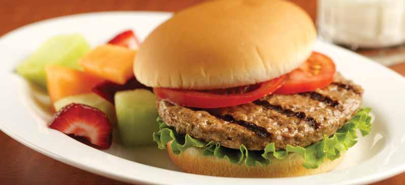 FULLY PREPARED PROTEINS: Portioned Meats With a wide-range of portioned meat products available, serving up favorites like burgers, corn dogs and