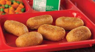 Our Mini Turkey Corn Dogs are made with ground turkey thighs and contain no mechanically separated turkey.
