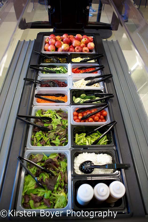 cafeteria can be a challenge, and in some cases a free-standing salad bar simply will not work.