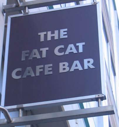 The Fat Cat Downstairs The Carnivorous Companion and I had visited Fat Cat in Nottingham in its previous incarnation - when it was part of a row of shops, including one which sold corsets.