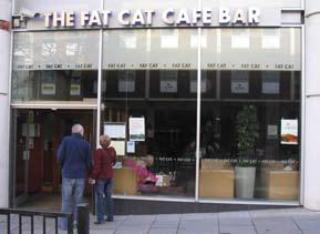When the site was developed it was always known that the Fat Cat would come back and now it is the only survivor of that original row of shops.