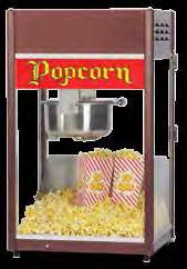 While the popcorn carts are made with the latest technology, they add a classic touch to the overall look.