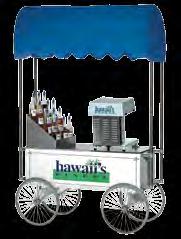 are not steerable Storage area inside wagon access operator side Also available, #2724 Shave Ice Flavor Bottle Rack All items sold