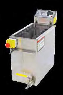 above the fry tank bottom leaving room for excess batter to fall into the cold zone extending your cooking oil life 8073 Standard