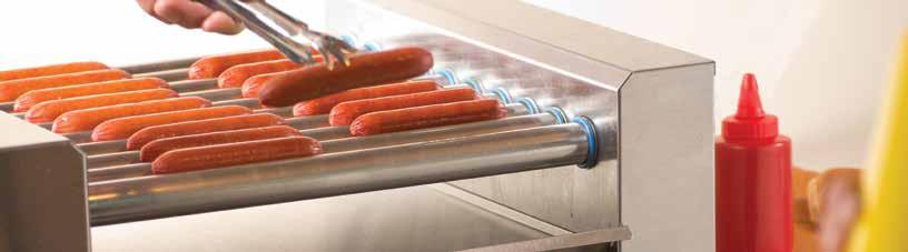 OneTouch Roller Grill #8025E Digital controls and programming makes the perfect hot dog With the push of one button, hot dogs can be brought up to