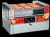pound hot dogs and 27 buns Also available, #8323PE Nonstick Version and #8323SL Slanted Version Item # 8323 Hot Diggity Combo WxDxH 26 x7.5 x6.5,350 Voltage 20 Ship Wt. 08 lbs Metric (cm): 66.04 x 44.