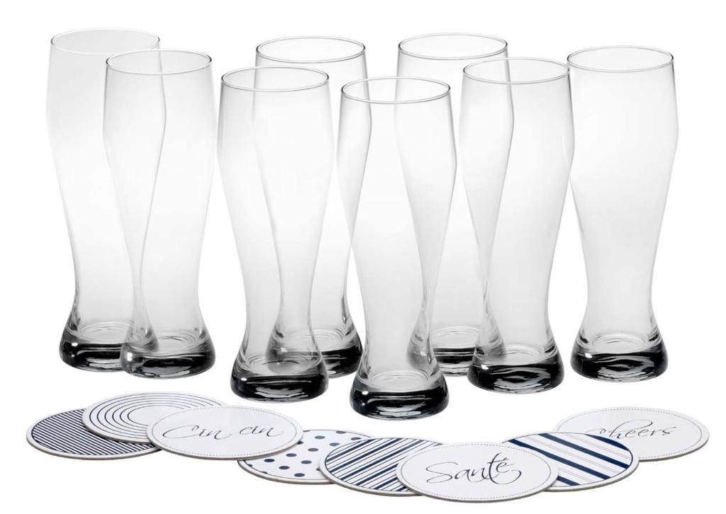 Mikasa Cheers Wheat Beer Glass Set Mikasa Cheers Wheat Beer 2015. Lifetime Brands, Inc. All rights reserved. The Mikasa Cheers Wheat Beer Glass Set is the perfect gift for beer lovers.