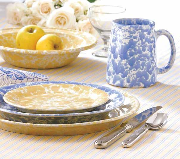 Morning Glory Yellow (or Blue) $15 White on White $16 Pasta Bowl (8 1 /2" W, 16 oz) #1961 Rimmed and
