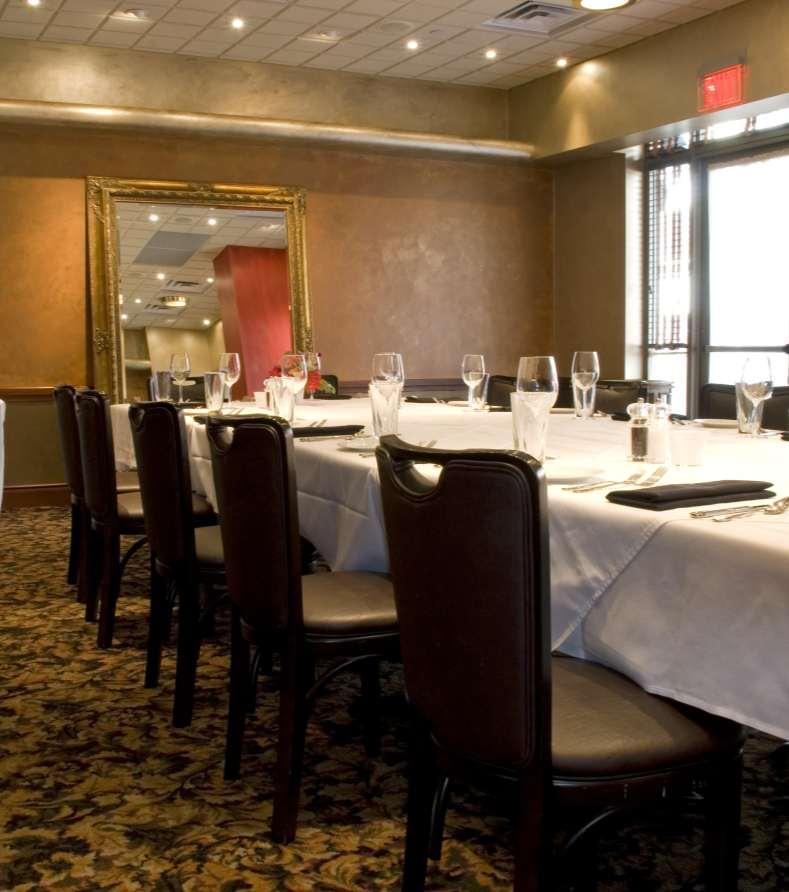 Our larger private dining room creates a more intimate space for dining, meetings and social gatherings.