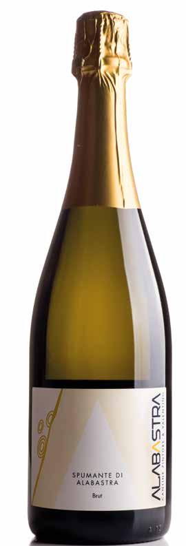 SPUMANTE DI ALABASTRA BRUT The Quality of sparkling wines obtained by a blend of white wines. The important structure has allowed to accomplish the sparkling process with long Charmat method.