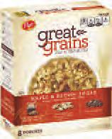 8 ct. Post Great Grains Hot Cereal 2 ct.