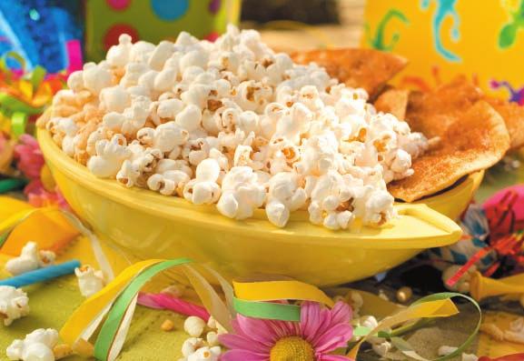 Puffin Popcorn Packaged low-fat microwave popcorn Puffed rice cereal Vanilla extract Butter or margarine Granulated sugar 1 3.