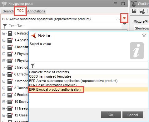 Biocides IT tools training 8 (18) PART 3: Edit the product dataset 1. Come back to the main page of IUCLID by clicking the icon 2.